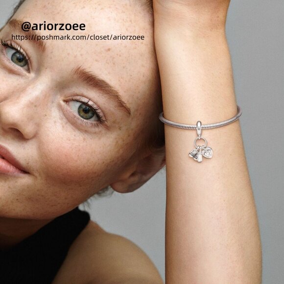 Pandora Baby Bottle & Shoes Dangle Charm - Picture 5 of 6